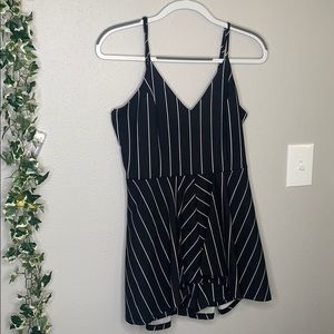 B&W striped romper